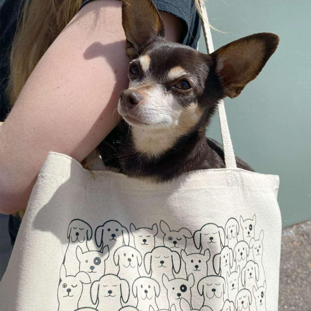 Dog Canvas Tote Bag - Reusable, Eco-Friendly, Shopping, Grocery, Gift, Market - Counter Couture