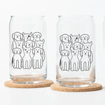 Dog Beer Can Glass - 16 oz , Top-Rack Dishawasher Safe - Counter Couture
