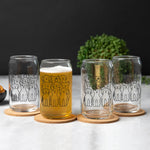 Dog Beer Can Glass - 16 oz , Top-Rack Dishawasher Safe - Counter Couture