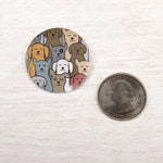 Dog Button Pin - Cute Small Pin Badge | Unique Pop Personality Accessory - Counter Couture