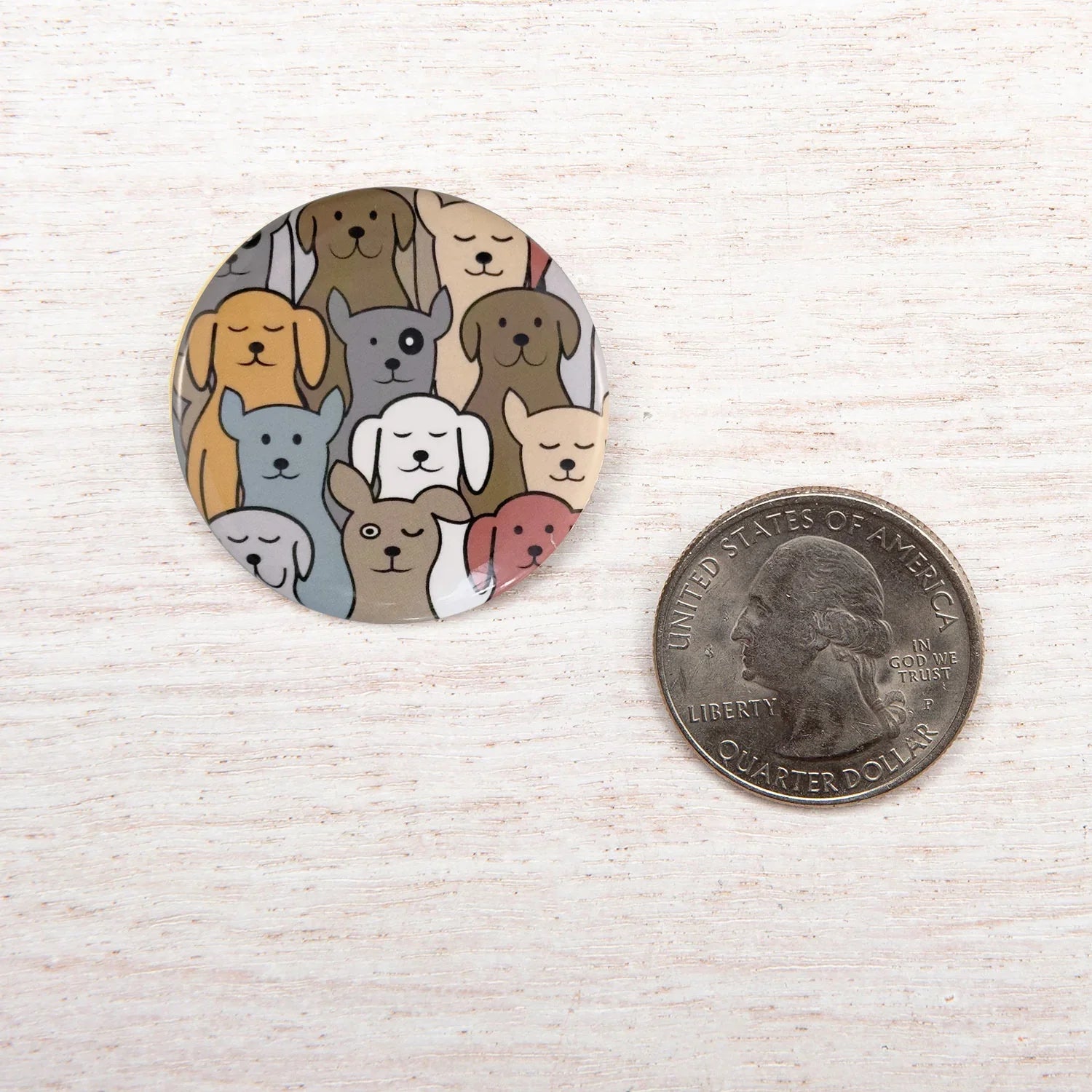 Dog Button Pin - Cute Small Pin Badge | Unique Pop Personality Accessory - Counter Couture