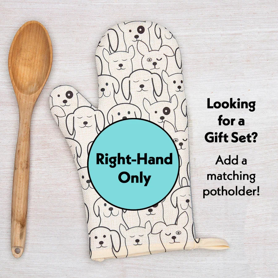Cute Dog Oven Mitt + Potholder Set - Heat Resistant, Perfect for Dog Gifts - Counter Couture