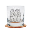 Dog Rocks Glasses - Black Print - Dishwasher-Safe