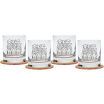 Dog Rocks Glasses - Black Print - Dishwasher-Safe - Counter Couture
