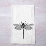 Dragonfly Flour Sack Towel - Eco-Friendly | Hand-Drawn - Counter Couture