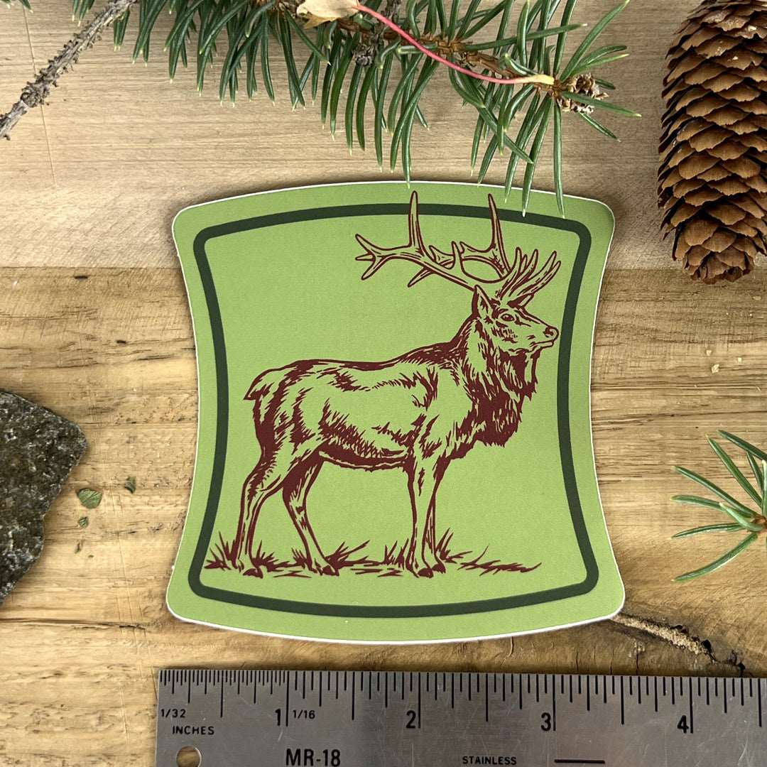 Elk Badge Sticker