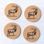 Elk Cork Coasters - Counter Couture