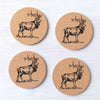 Elk Cork Coasters