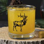 National Park Whiskey Glasses Set of 4 Lead-Free 11 oz Rocks Glass with Wildlife Prints - Counter Couture