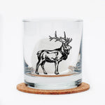 Elk Rocks Glass - 11oz Whiskey Glass - Locally Made - Counter Couture