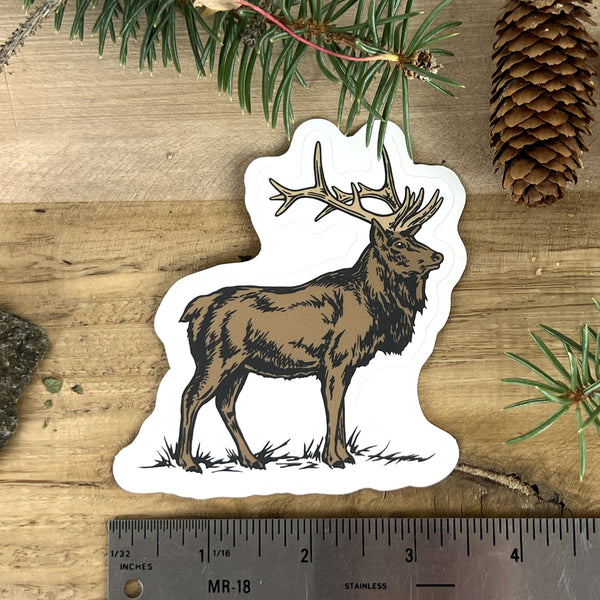 Elk Die Cut Sticker