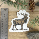 Elk Die Cut Sticker - Counter Couture