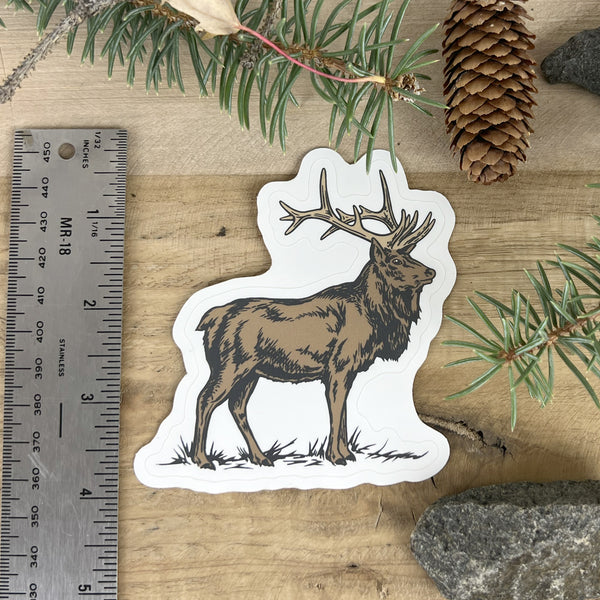 Elk Die Cut Sticker