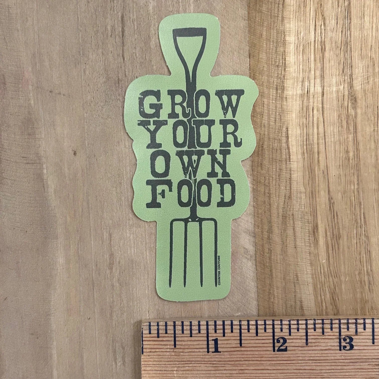 Grow Your Own Food Sticker – Gardening Vinyl Decal – Homesteader Laptop Sticker – Sustainable Living Gift – Garden Lover Sticker – Eco Friendly Vibes - Counter Couture