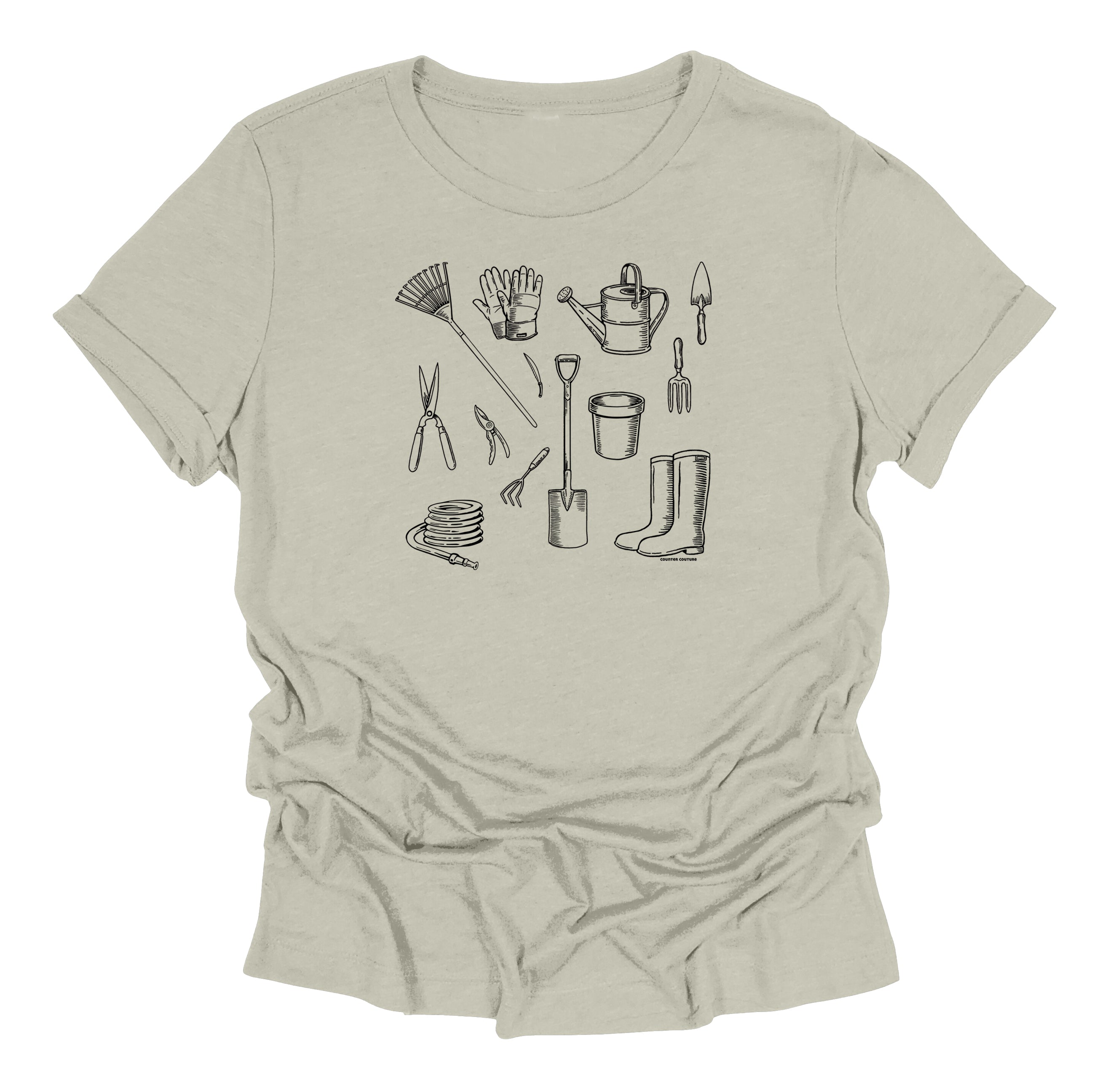 Gardening Tools Graphic T-Shirt