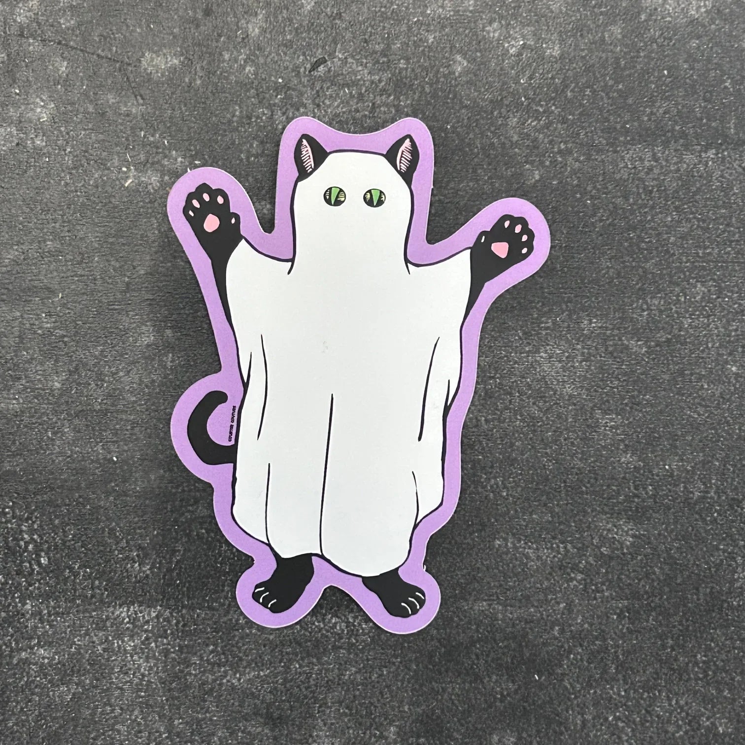 Ghost Cat Sticker - Counter Couture