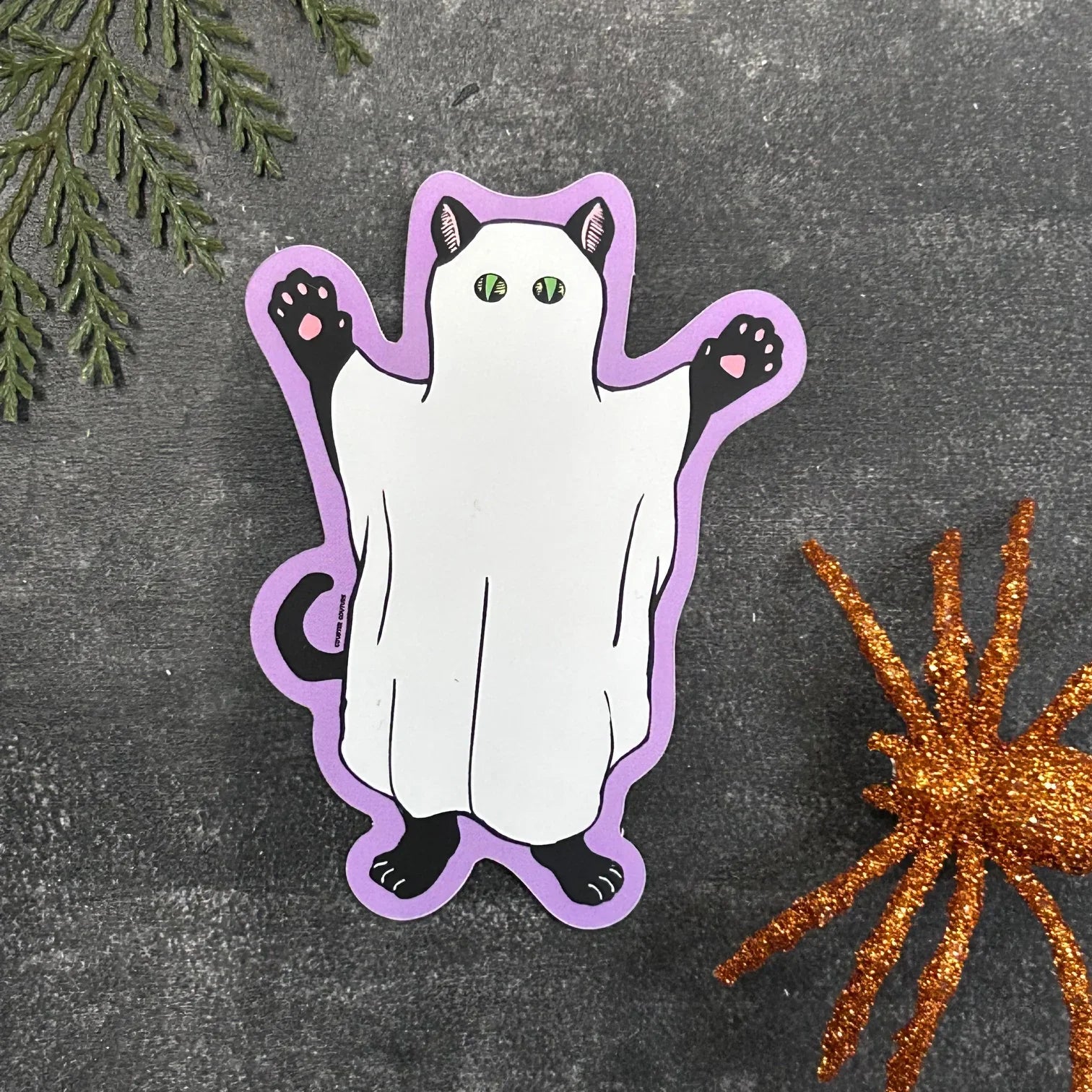Ghost Cat Sticker - Counter Couture