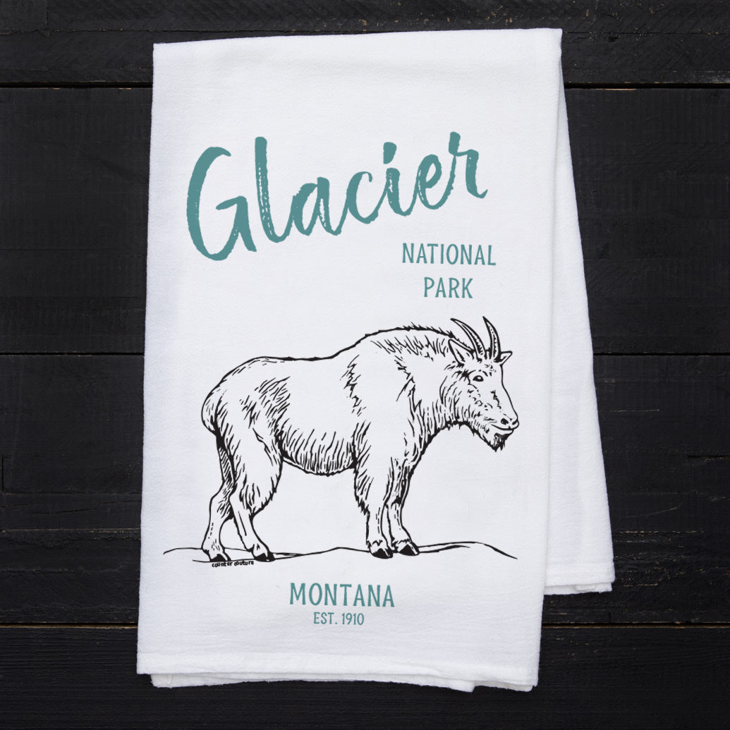 Glacier National Park Flour Sack Towel - Counter Couture
