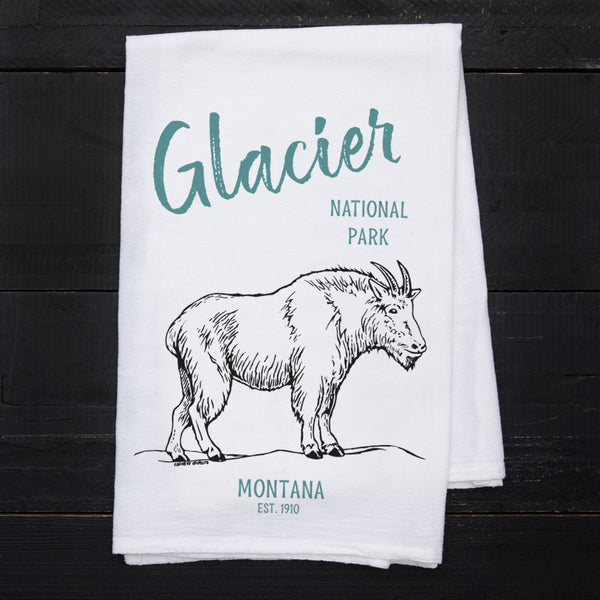 Glacier National Park Flour Sack Towel