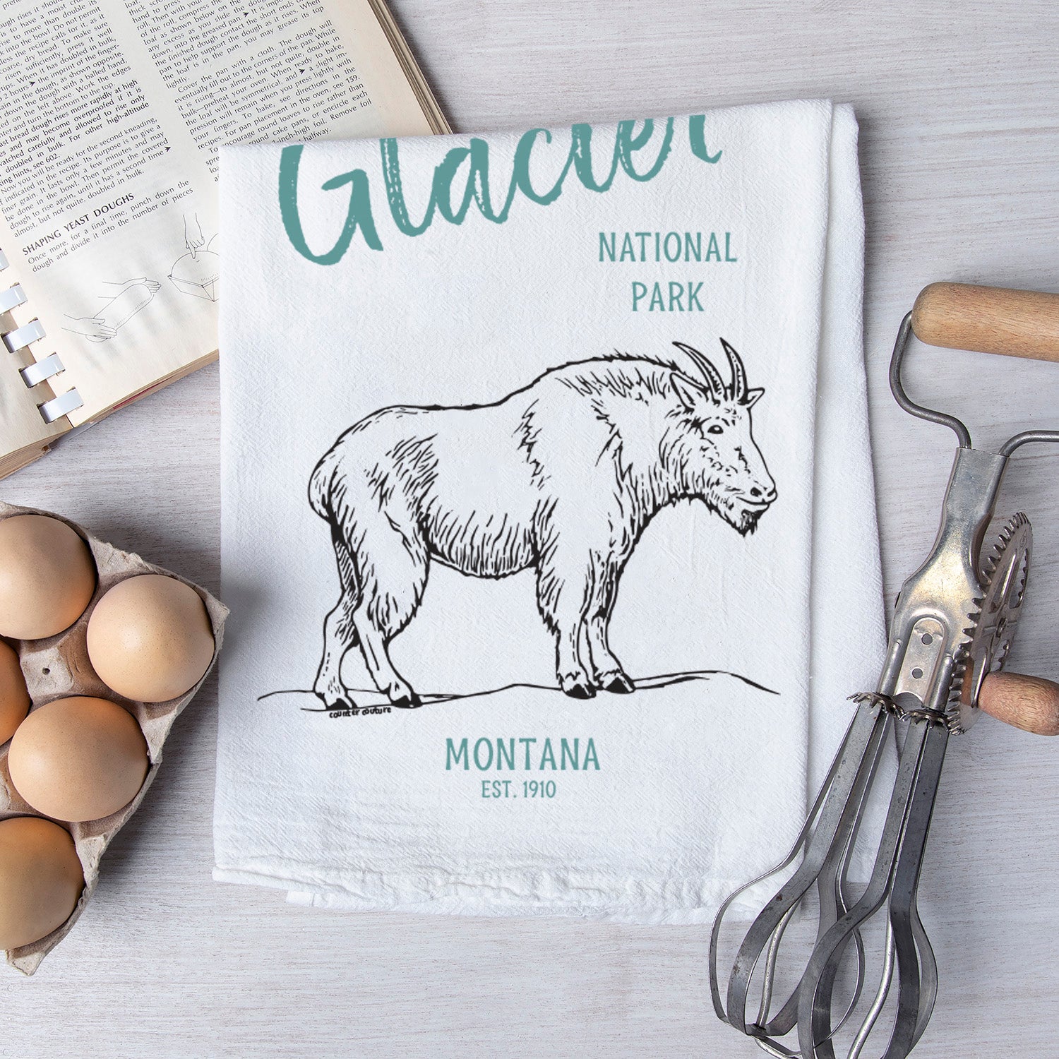 Glacier National Park Flour Sack Towel - Counter Couture