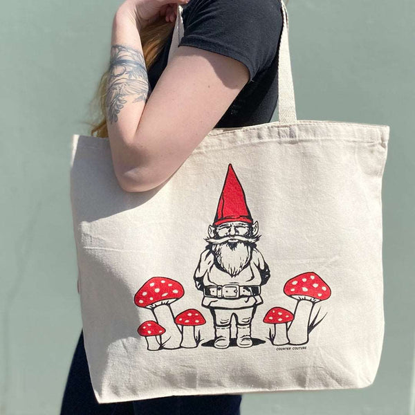 Gnome Printed Handbag - Tote Bag - Counter Couture
