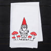 Garden Gnome and Mushroom Flour Sack Towel