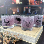 Grim Rocks Glass Set - Set of 4 11oz Whiskey Glasses - Counter Couture