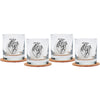 Anatomical Heart Rocks Glasses - Black Print - Dishwasher-Safe
