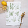 Herb Flour Sack Tea Towel - Housewarming Gift - Host/Hostess Gift - Kitchen Towel - Counter Couture