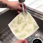 Herbs Swedish Dish Cloth - Eco-Friendly & Biodegradable - Counter Couture