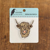 Highland Cow Woven Patch – Iron-On Patch