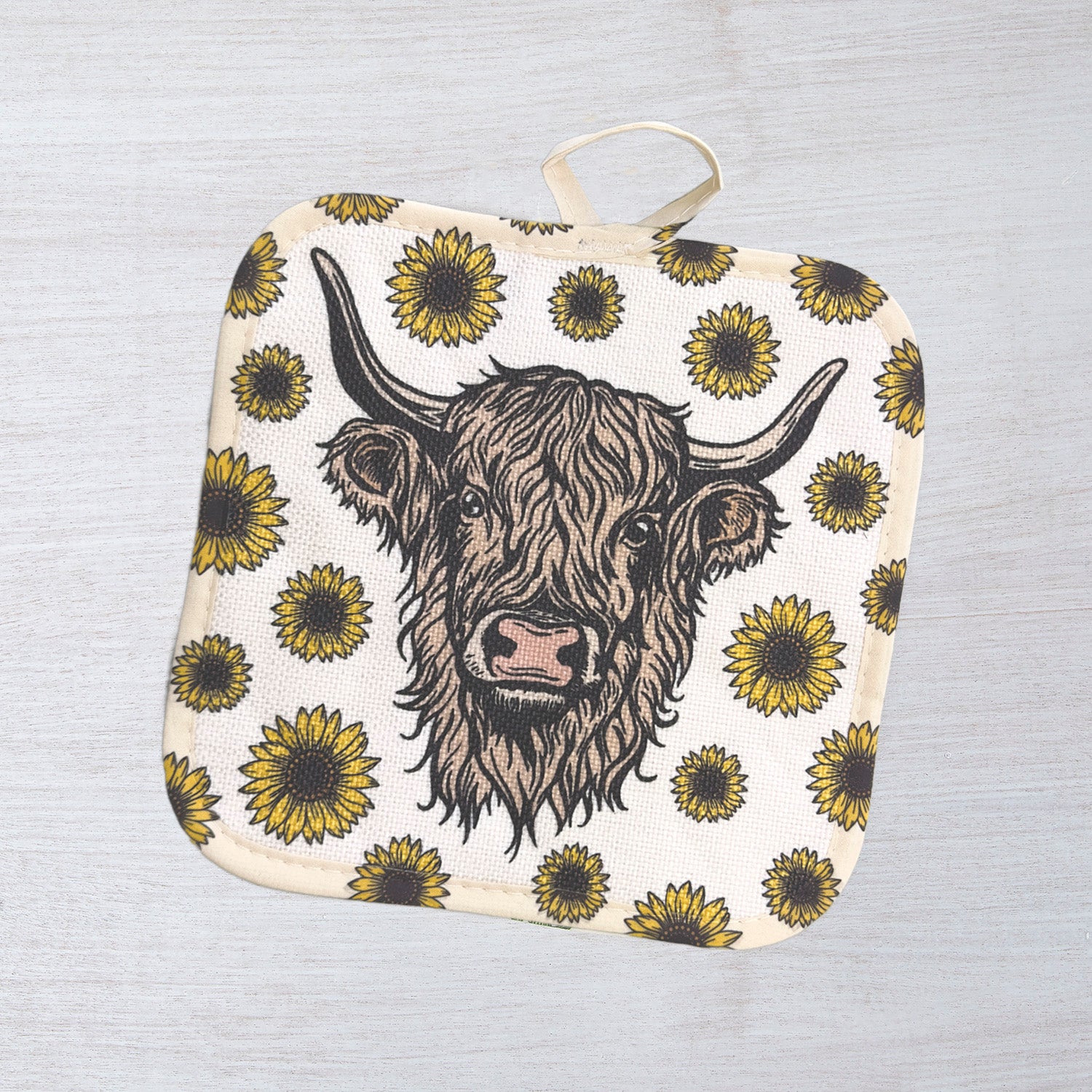 Highland Cow Potholder - Unique Kitchen Decor