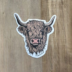 Highland Cow Sticker - Counter Couture