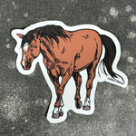 Horse Die Cut Sticker – Durable Vinyl Horse Silhouette Decal Weatherproof - Counter Couture