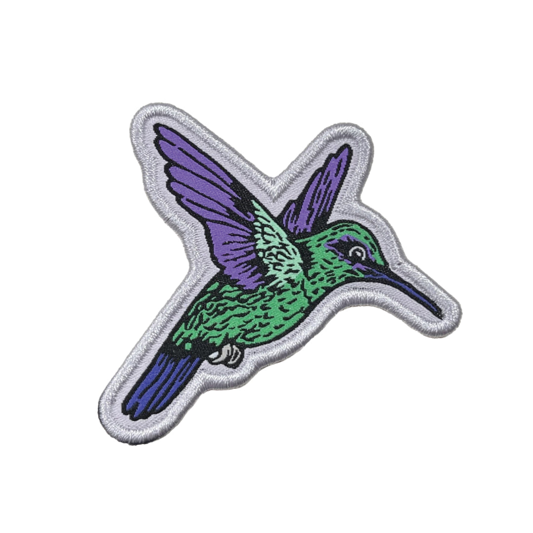 Hummingbird Iron-On Patch