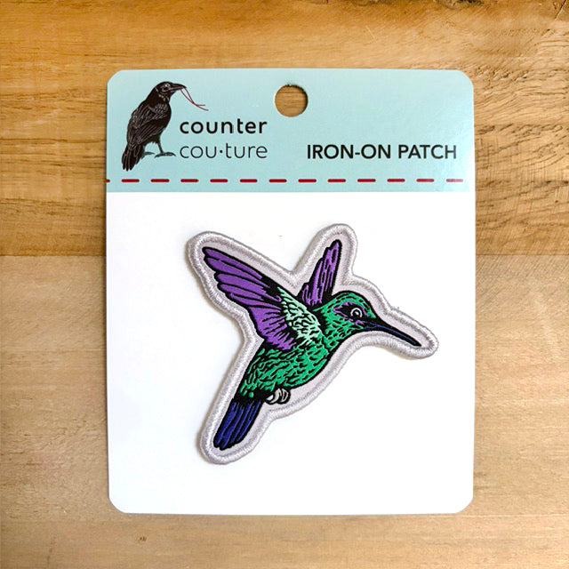 Hummingbird Iron-On Patch