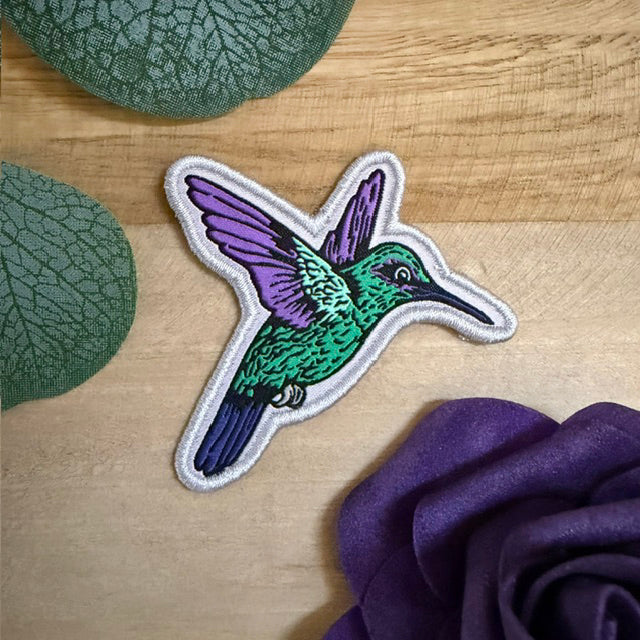 Hummingbird Iron-On Patch