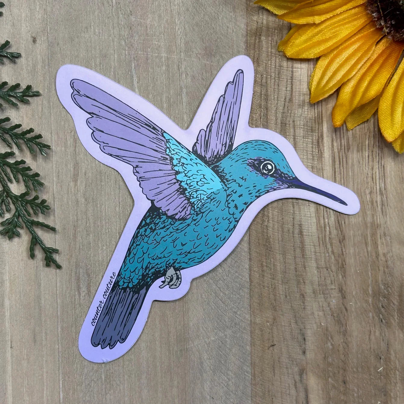 Hummingbird Sticker - Counter Couture