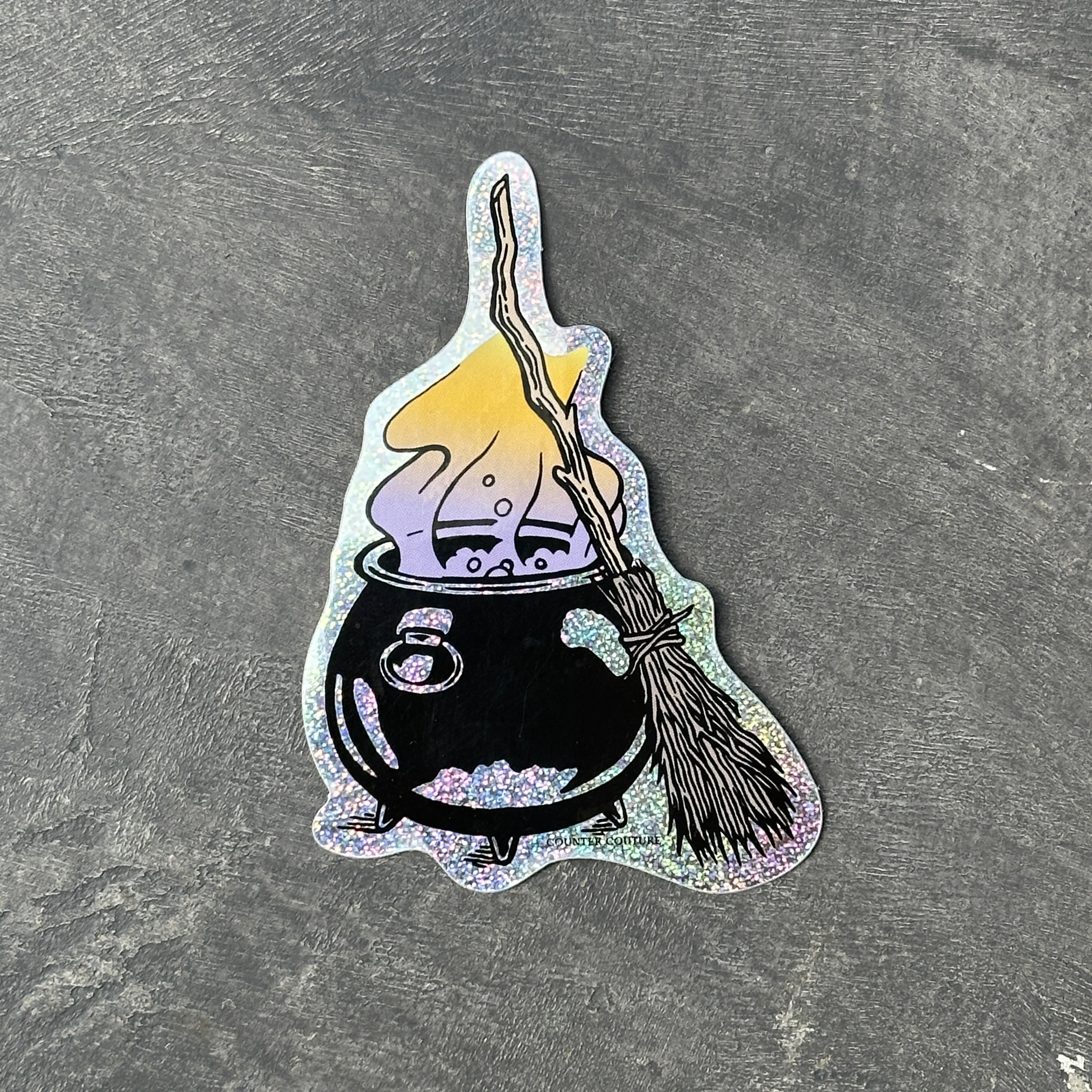 Cauldron Vinyl Sticker - Waterproof & Scratch Proof Halloween Decals