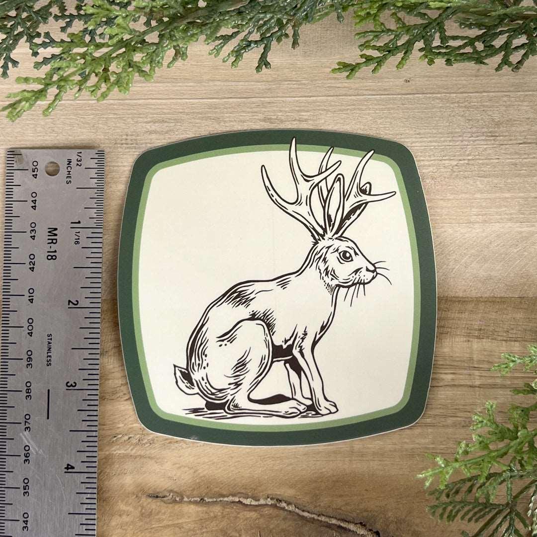 Jackalope Badge Sticker - Counter Couture