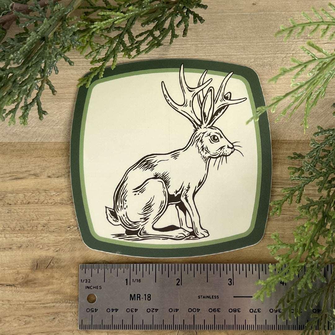 Jackalope Badge Sticker - Counter Couture