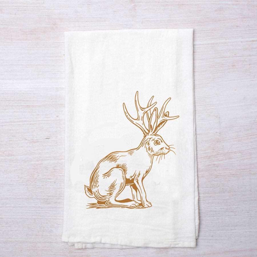 Jackalope Flour Sack Towel - Counter Couture