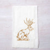 Jackalope Flour Sack Towel - Printed Tea Towel - Kitchen Towel - Counter Couture