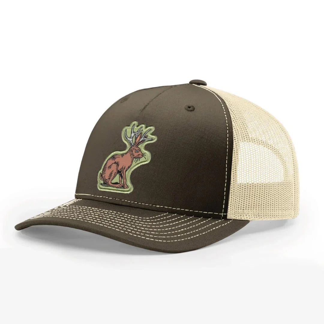 Jackalope Hat - Richardson 112 Trucker Cap Featuring Original Counter Couture Patch - Counter Couture