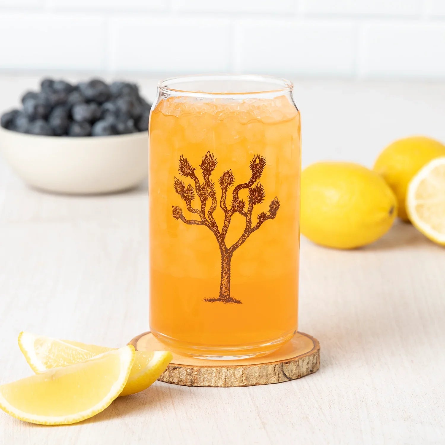 Joshua Tree Beer Can Glass - 16oz, Dishwasher Safe - Counter Couture