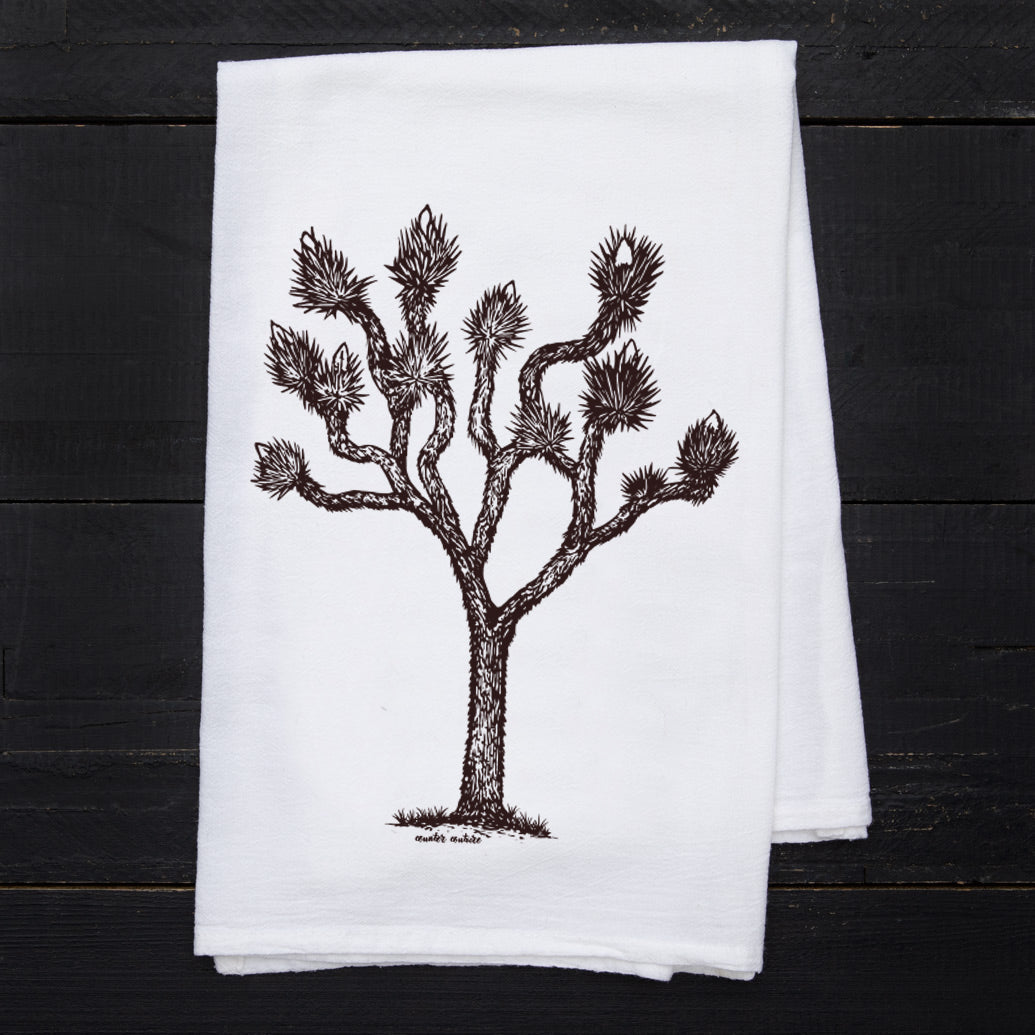Joshua Tree Flour Sack Towel - Eco-Friendly, Hand-Drawn