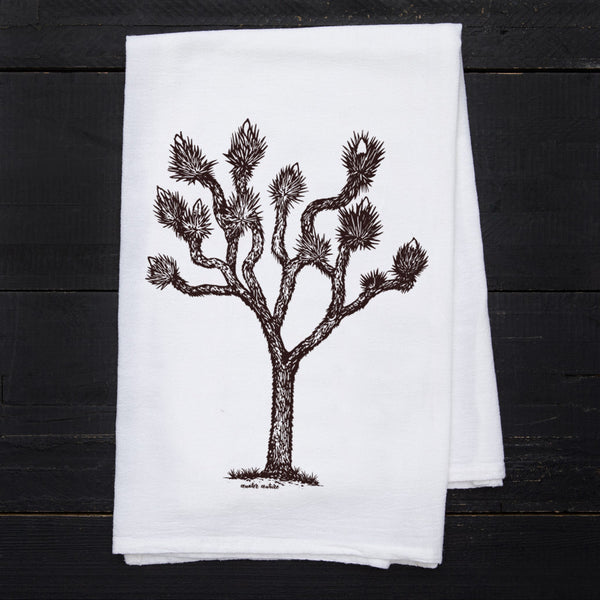 Joshua Tree Flour Sack Towel - Eco-Friendly, Hand-Drawn