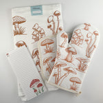 Kitchen Survival Kit with Flour Sack Towel, Oven Mitt, Pot Holder & Notepad - Counter Couture