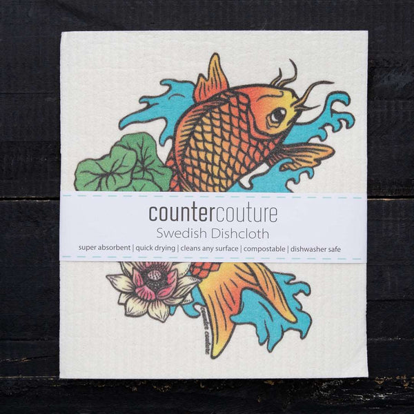 Koi Fish Dishcloth - Counter Couture