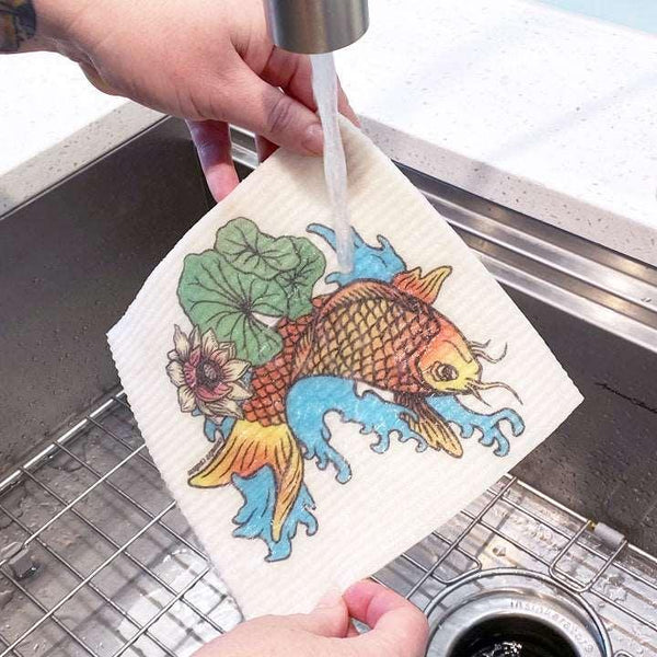 Koi Fish Swedish Dish Cloth